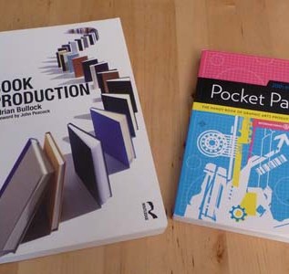 Door prizes to be awarded at PubPro 2013 include "Book Production," by Adrian Bullock and International Paper's "Pocket Pal." Photo by Iva Cheung.